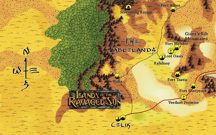tablelands LOTRS location map v3